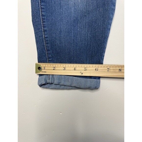 Jessica simpson jeans 10 rolled crop skinny blue dark wash mid rise denim - Picture 10 of 13